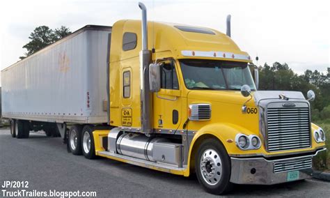 Truck Trailer Transport Express Freight Logistic Diesel Mack Peterbilt