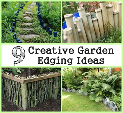 9 Creative Garden Edging Ideas