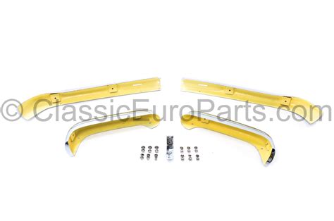 Euro Chrome Front And Rear Bumper Kit For W113 Pagoda Classiceuroparts