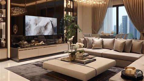 Luxury Modern Apartment Interior Design In Dubai Fancy House