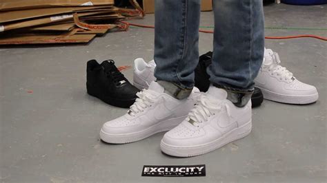Air Force 1 Low White White On Feet At Exclucity Youtube