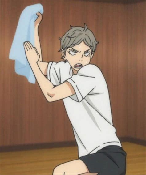 And you said 'thank you'? Koushi Sugawara | Haikyuu!! in 2020 | Anime meme face ...