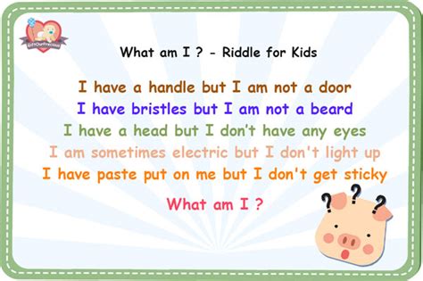 Kids riddles, a fantastic way to stimulate the young brains and improve their critical thinking skills. What am I ? - Riddles and Answers for Kids - Gift Our Precious