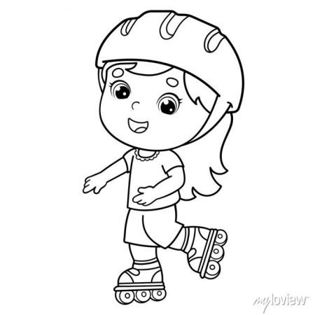 Roller Skate Coloring Page Coloring Home