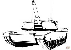Abrams Army Tank Coloring Pages Sketch Coloring Page
