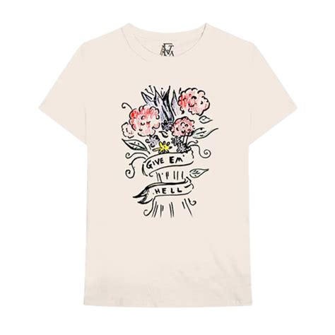 Florence The Machine Cream Give Em Hell Tee Recordstore