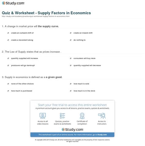 Answer key is included as well.by purchasing this file, you agree not to make it publicly available. Chapter 5 Supply Economics Worksheet Answers | db-excel.com