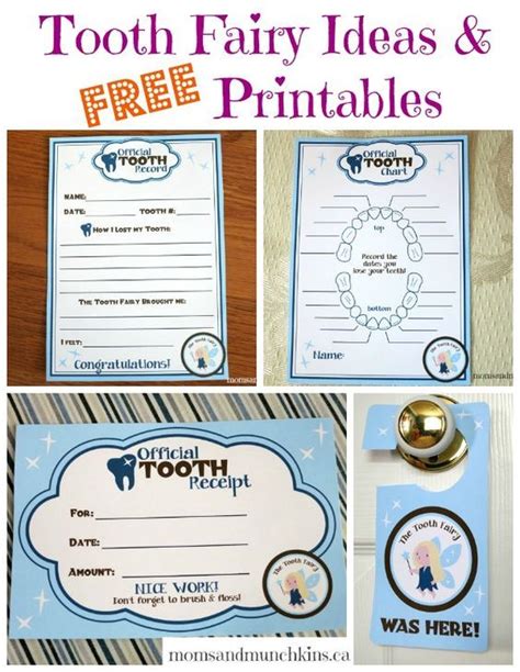 Tooth Fairy Cards Printable