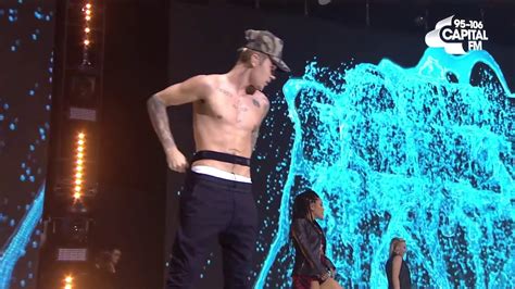 Justin Bieber Shirtless Stage Show Sorry YouTube