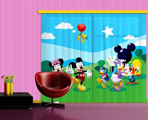 Mickey Mouse And Friends Kids Window Curtain New Curtains Collection