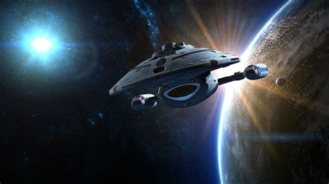 Uss Voyager Ncc 74656 Full Hd Wallpaper And Background Image