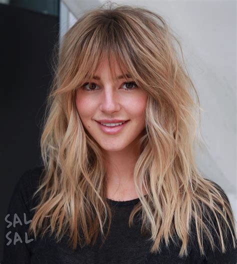 long layers with bangs layered haircuts with bangs long hair with bangs chunky layers long