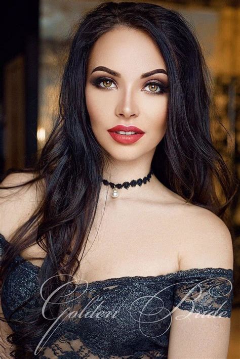 Y O Anastasia From Kyiv Ukraine Brown Eyes Black Hair Id Goldenbride Net