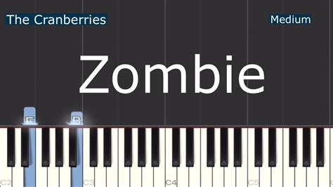 The Cranberries Zombie Piano Tutorial Medium Youtube