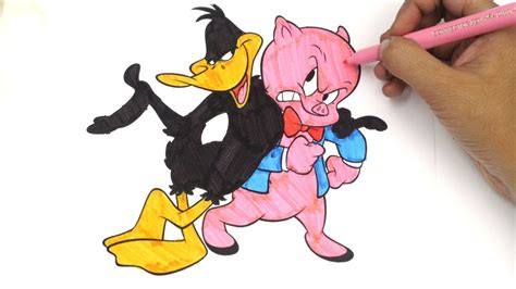 Daffy and bug share one of the most complicated relationships of all the looney tunes. colouring Pages Looney Tunes' Bugs Bunny, Daffy Duck, Road ...