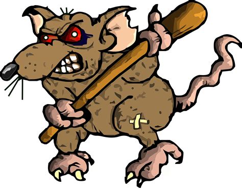 Evil Rat Clipart Image