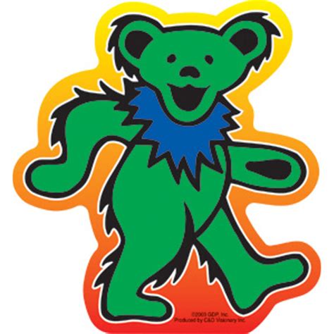 Grateful Dead Dancing Bear Vinyl Sticker At Sticker Shoppe