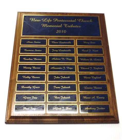 Custom Laser Engraved Perpetual Plaque By Classic Engraving