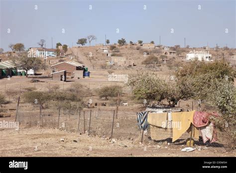 A Rural Township Village In South Africa Limpopo Province Stock Photo