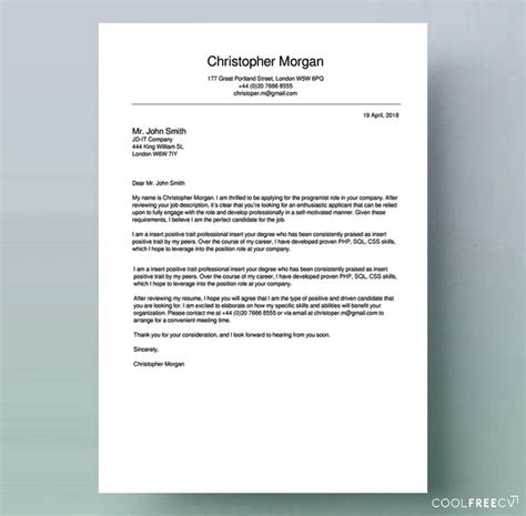 When writing a cover letter, be sure to reference the requirements listed in the job description. How to write a cover letter for a job & examples