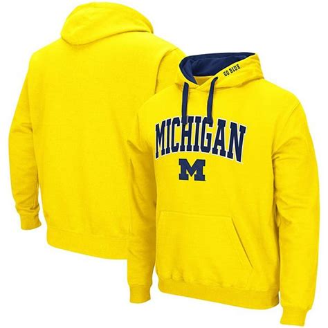 Mens Colosseum Maize Michigan Wolverines Big And Tall Arch And Logo 20