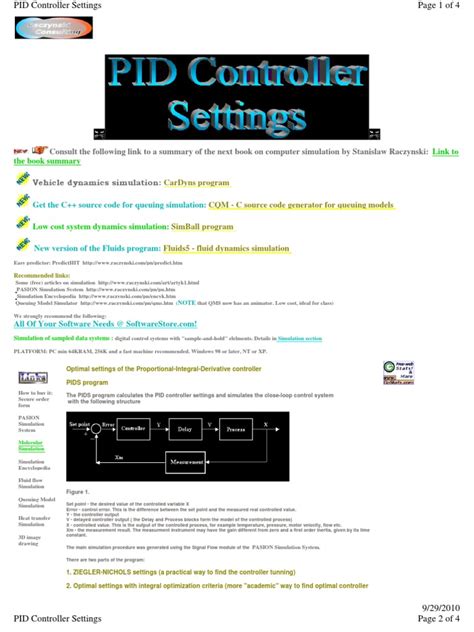 PDF PID Controller Settings Setup DOKUMEN TIPS