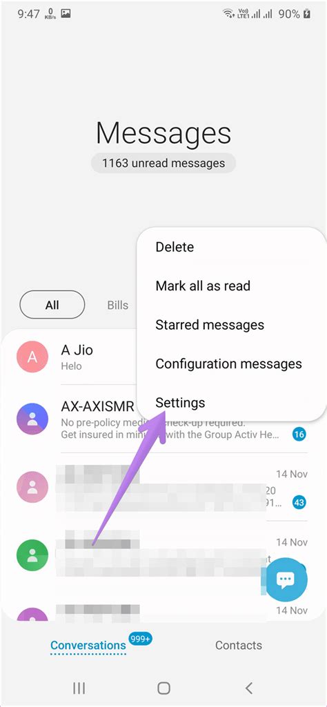 What Are Conversation Categories In Samsung Messages And How To Use Them