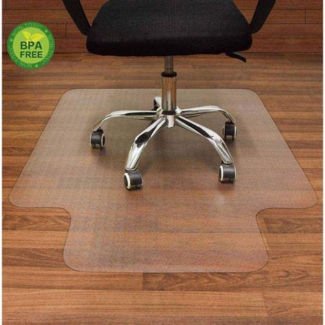 Anchorbar®cleats keep your mat in place without harming your carpet. Office Chair mat for Hardwood Floor, 36 x 48 inches, Easy ...
