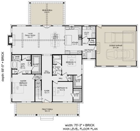 House Plan 940-00157 - Country Plan: 2,200 Square Feet, 3 ...
