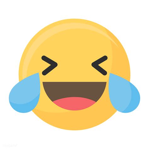 Rolling on the floor laughing which expresses more intense laughter; Laughing face emoji icon | Royalty free stock transparent ...