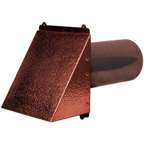 Hammered Copper 6in Dryer Vent Flush Mountand Screen