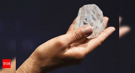 Largest Uncut Diamond Up For Auction In London Times Of India
