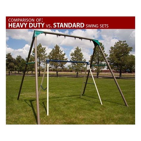 Lifetime Heavy Duty A Frame Metal Swing Set Kit Earthtone 290038
