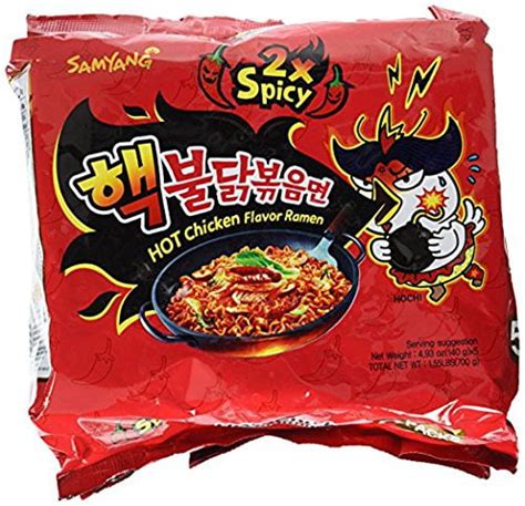 Samyang Hot Chicken Stir Fried Ramen Noodle 2x Spicy 5 Pk