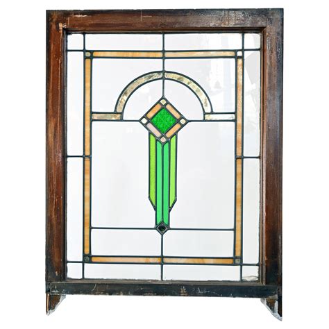Aesthetic Movement Leaded And Painted Glass Window Panel By W F Dixon At 1stdibs