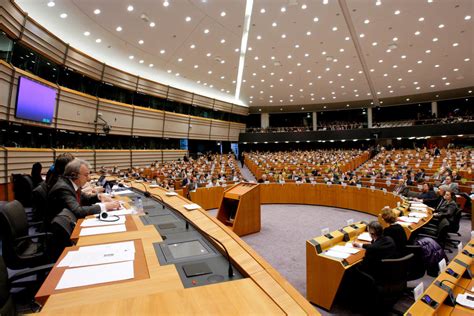 Vue De Lhémicycle Du Parlement Européen à Bruxelles Cvce Website