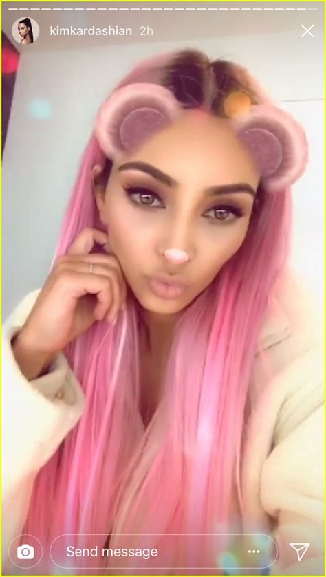 kim kardashian dyes her hair pink ditches her blonde locks photo 4038947 kim kardashian