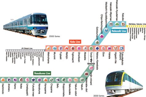 Subway Fukuoka Metro Map Japan