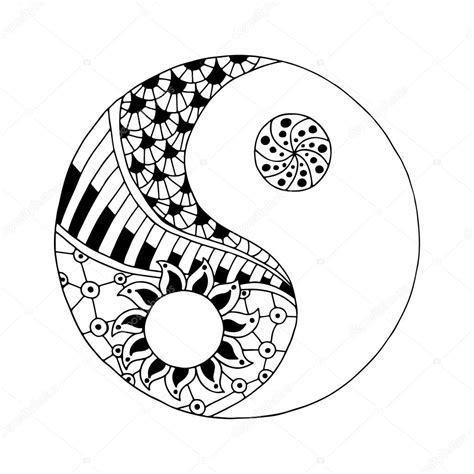 Yin Und Yang Dekoratives Symbol Stock Vektorgrafik Von ©maroshka 100259366