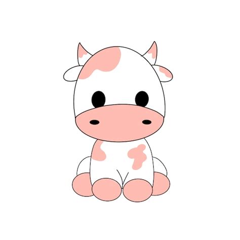 Pink Cow Sticker Etsy
