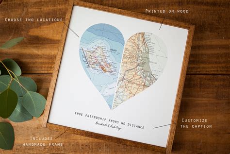 And now you're even going the extra mile to come up with a great long distance birthday wish. Long Distance Best Friend 50th Birthday Gifts Map Art ...