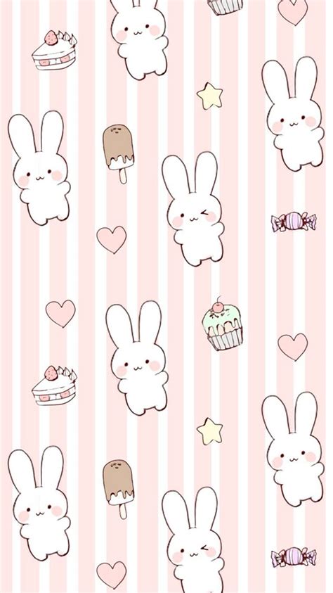 Cute Kawaii Bunny Wallpaper Background For Iphone 66s Bunny
