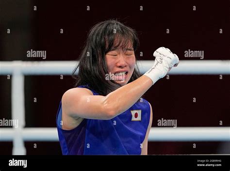 August 3 2021 Sena Irie From Japan After Winning Gold At Boxing At