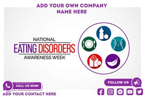 national eating disorders awareness week template postermywall