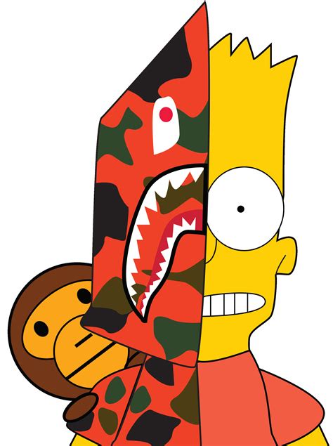Supreme Bape Bart Simpson Wallpapers Top Free Supreme Bape Bart