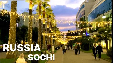 Sochi Russia 2023 Walking Tour 4k 60 Fps Youtube