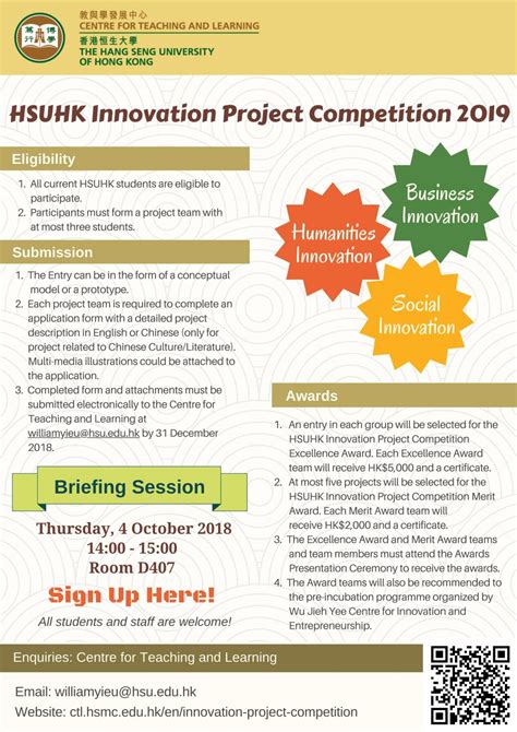 Hsuhk Innovation Project Competition Centre For Teaching And Learning
