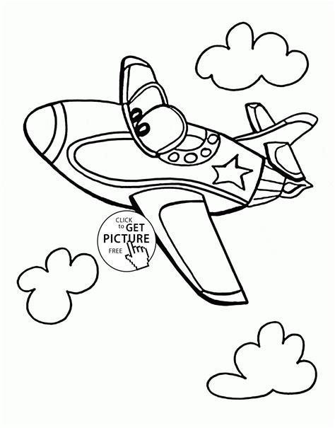 See the category to find more printable coloring sheets. Funny Jet Plane coloring page for kids, transportation coloring pages printables free - Wuppsy.c ...