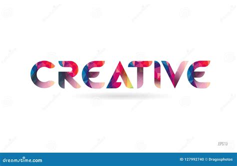 Creative Colored Rainbow Word Text Suitable For Logo Design Stock Vector Illustration Of Text