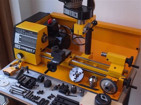 Emco compact 5 mit proxxon biegewelle. Emco Maier Compact 5 Lathe with Milling Attachement ...